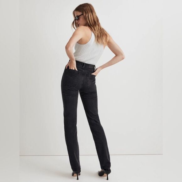 Madewell The '90s Straight Utility Jeans in Camplin Wash Size 23 High Rise NWT - Picture 4 of 9